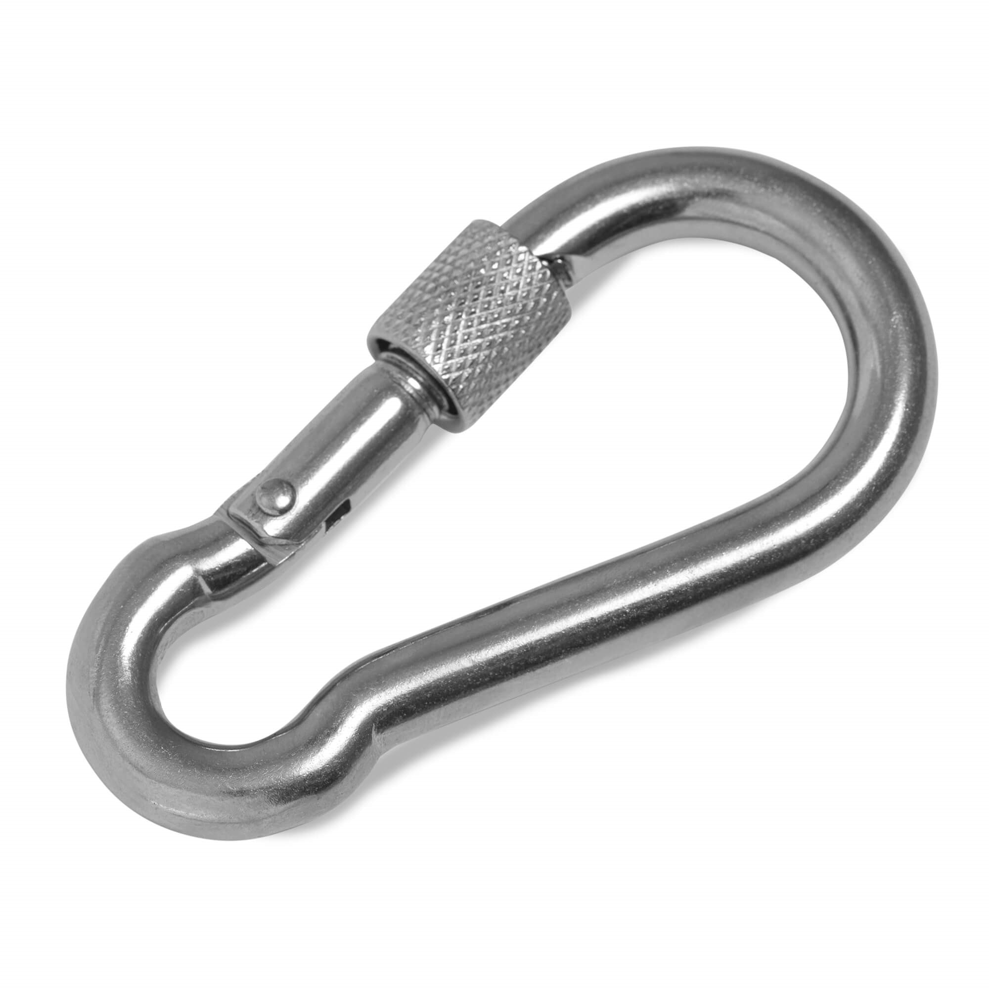 Firefighter snap hook 50mm x 5mm with screw stainless steel AISI 316 (V4A) (10 pieces) Snap hook firefighter snap hook firefighter snap hook quick release