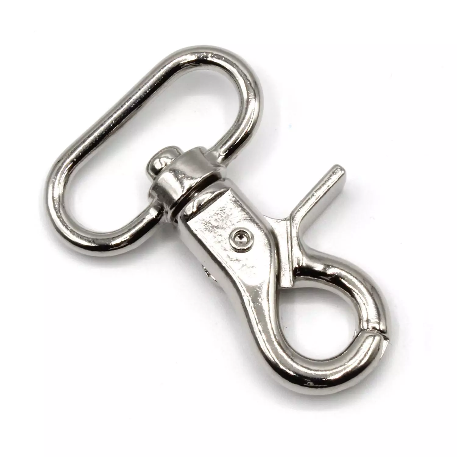 Dog Leash Key Ring Lobster Clasp Swivel Trigger Snap Hook Silver